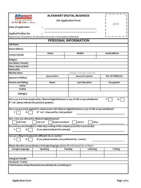 Careers Form – Alfamart.